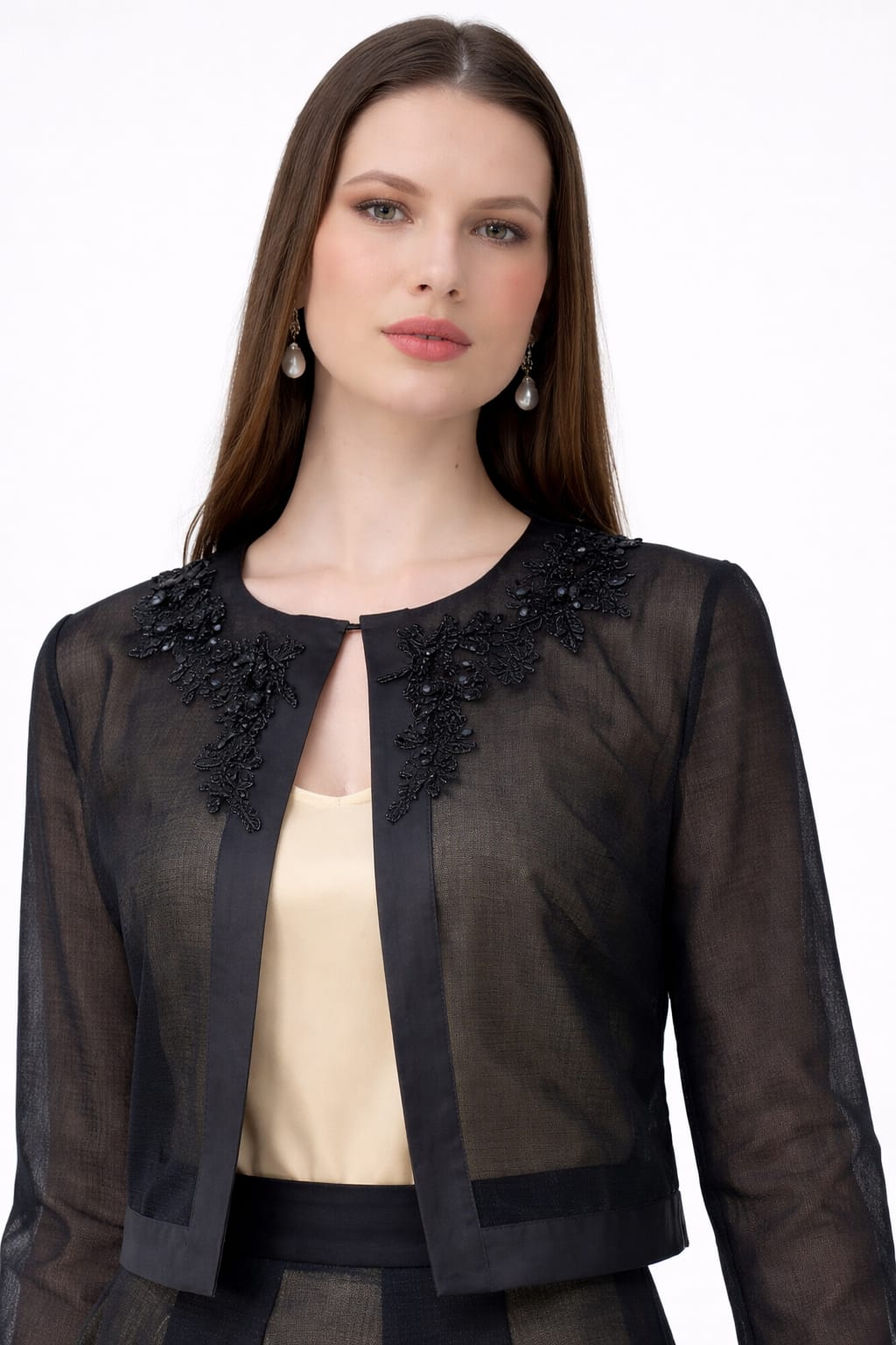 Black Lace Blouse