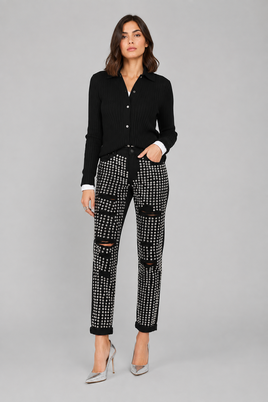 Michael Kors Studded Skinny Jeans