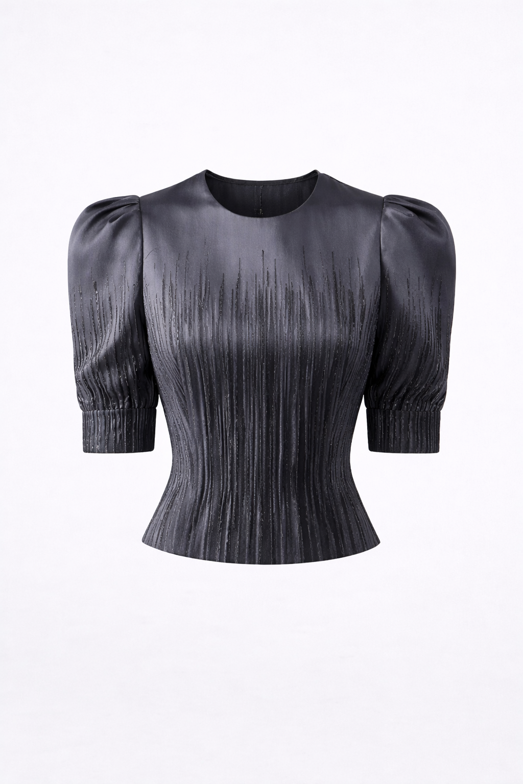 Textured Linear Crop Top