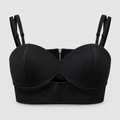 Black Structured Corset Top
