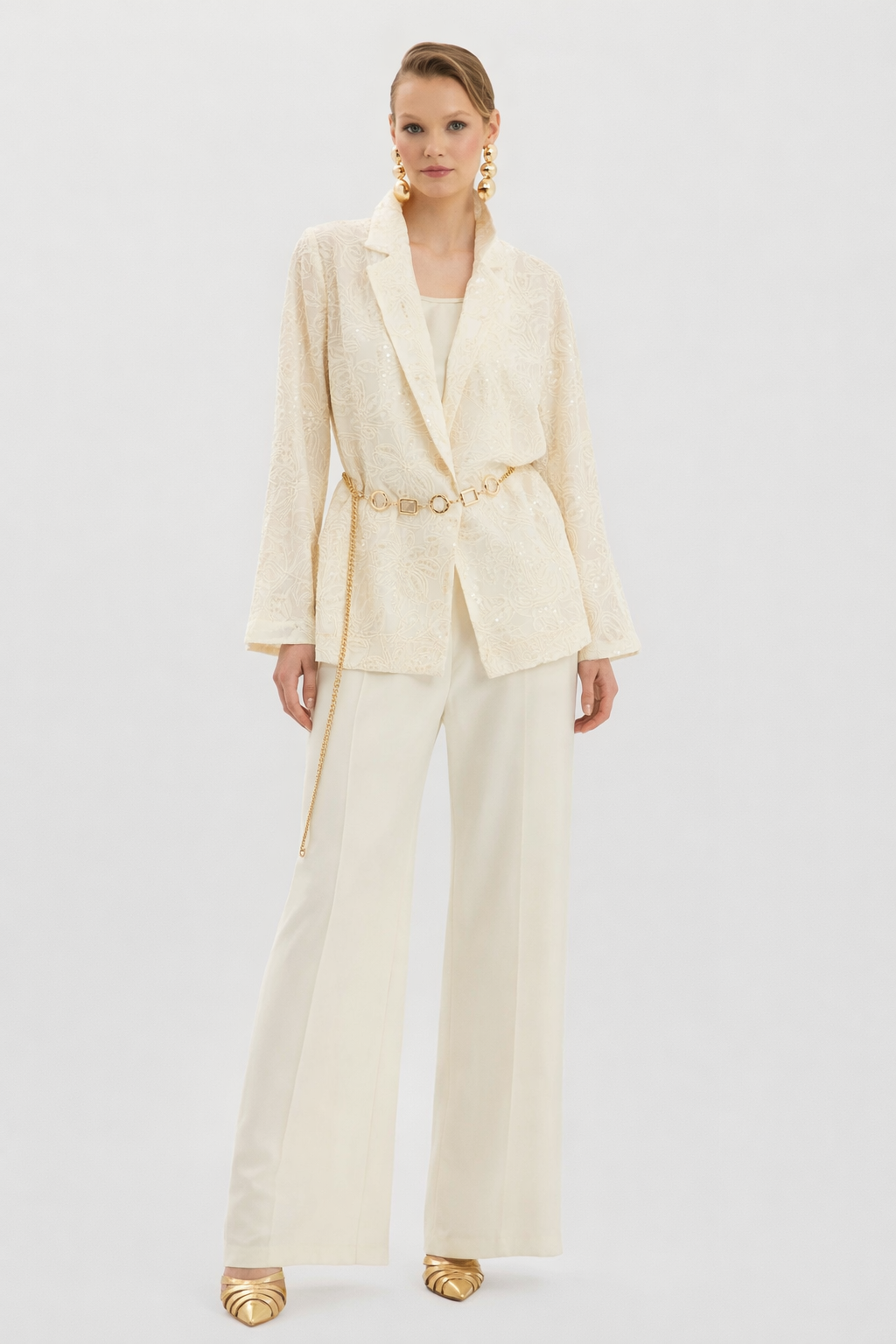 Ivory Lumière Tailored Set