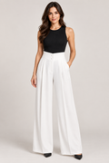 High-Waisted Wide-Leg Trousers